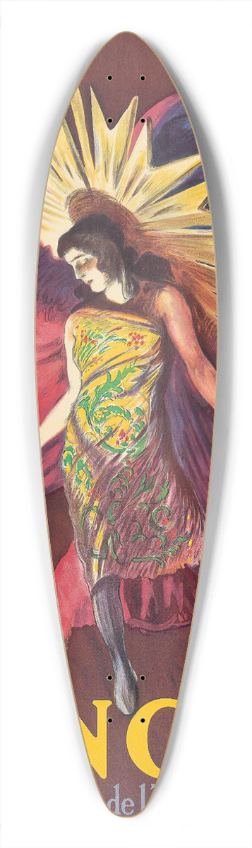 Leonetto Cappiello - Sancta 39.3 inch art pintail longboard deck