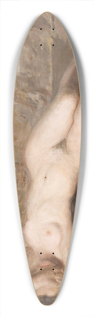 Leon Wyczkowski - Nude Woman Lying 39.3 inch art pintail longboard deck