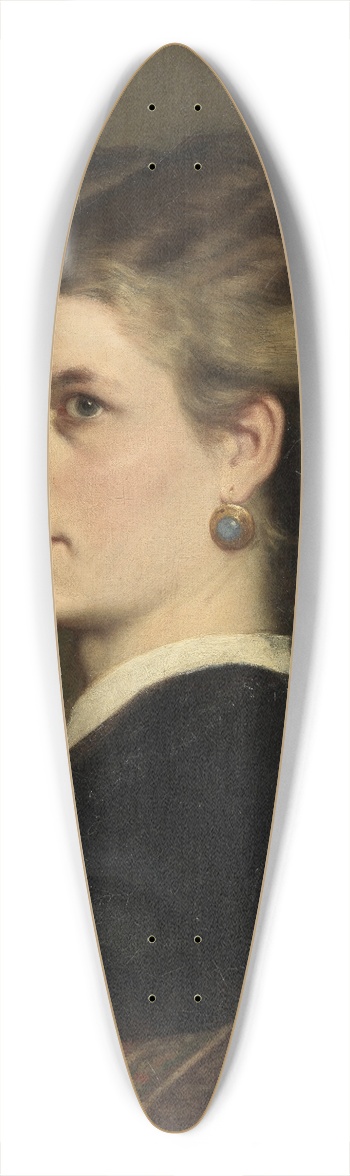 Leopold Carl Mller - Bertha Mller, die Schwester des Knstlers 39.3 inch art pintail longboard deck