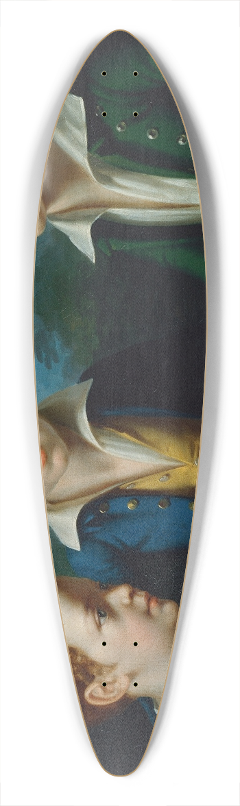 Leopold Kupelwieser - Albert, Moritz und Leopold von Neuwall 39.3 inch art pintail longboard deck