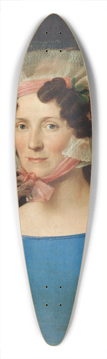 Leopold Kupelwieser - Dame in blauem Kleid 39.3 inch art pintail longboard deck