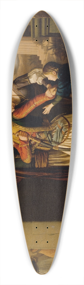 Leopold Loeffler - Ein griechischer Krieger nimmt Abschied 39.3 inch art pintail longboard deck