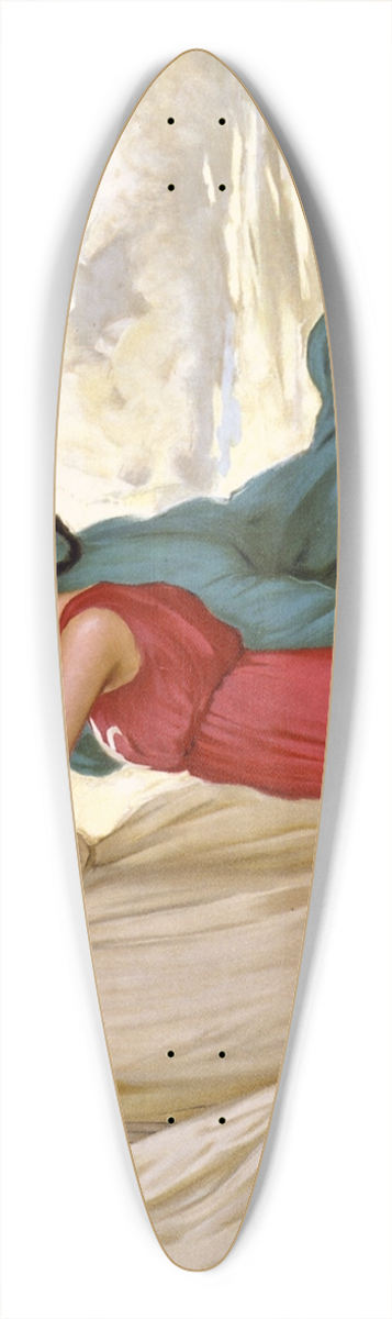 Leopoldo Metlicovitz - Finalmente!! 39.3 inch art pintail longboard deck