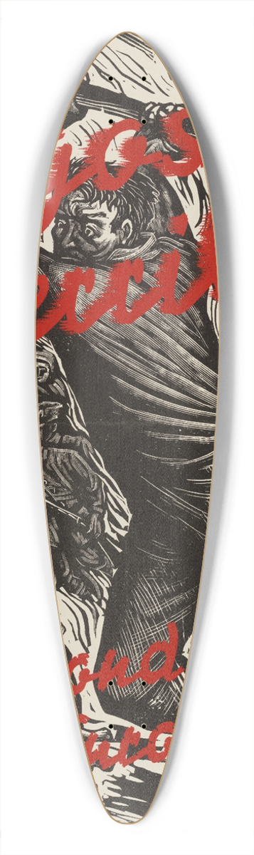 Leopoldo Mndez - Jugoslav Guerillas  The Second Front in Europe 39.3 inch art pintail longboard deck