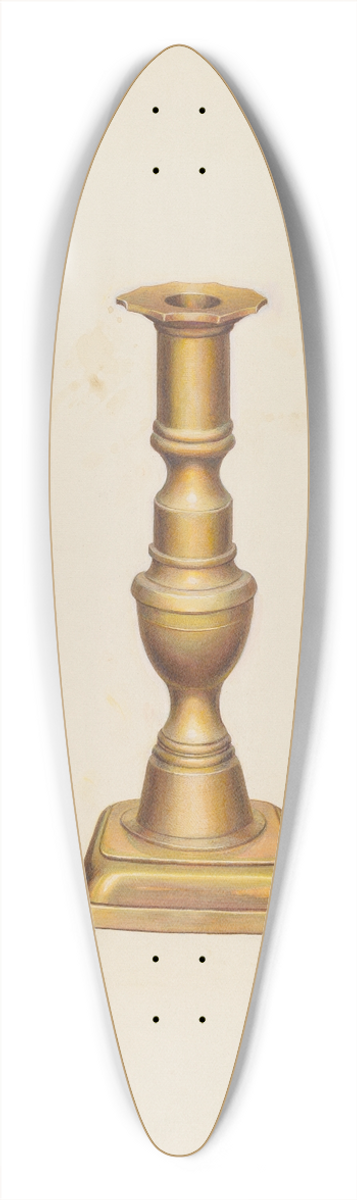 Leslie Macklem - Candlestick 39.3 inch art pintail longboard deck