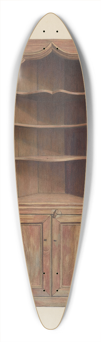 Leslie Macklem - Corner cupboard 39.3 inch art pintail longboard deck