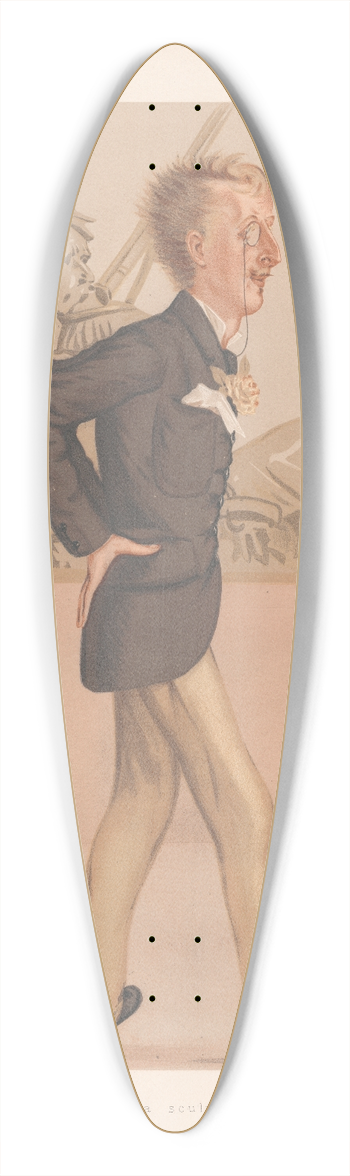 Leslie Matthew Ward - Artists. a Sculpture. Lord Ronld Charles Sutherland Levenson Gower. 18 August 1877 39.3 inch art pintail longboard deck