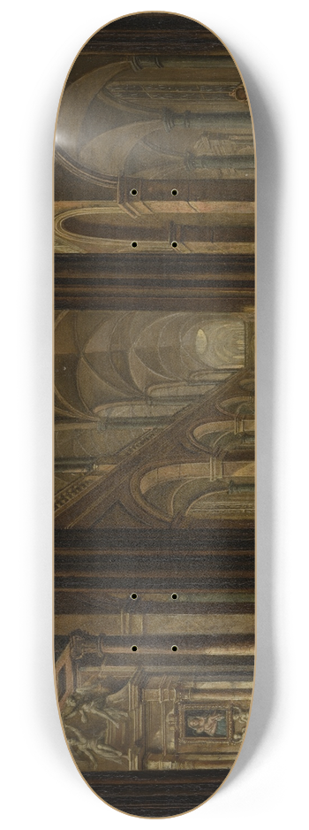 Christian Stcklin - Church Interior 8.25 inch art skate deck