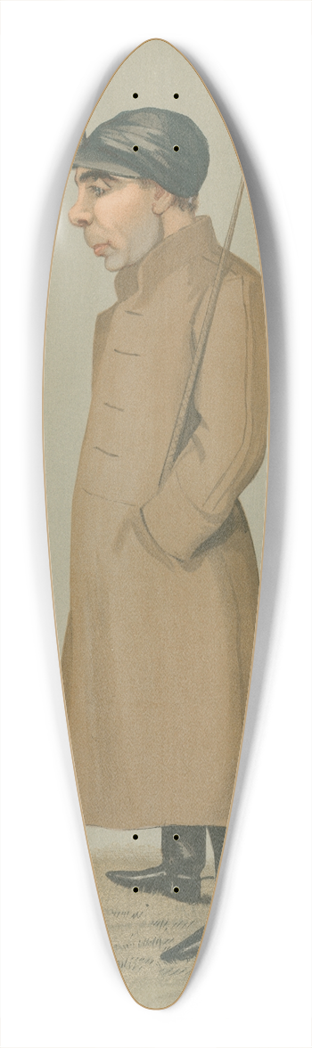 Leslie Matthew Ward - Jockeys; Sam Loates, November 6, 1896 39.3 inch art pintail longboard deck