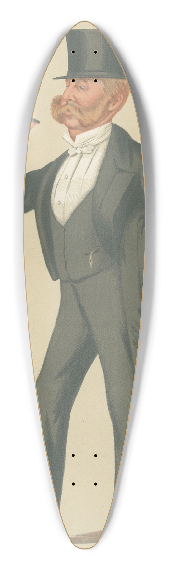 Leslie Matthew Ward - Military and Navy; A Younger Son, Colonel Charles Napier Sturt, November 25, 1876 39.3 inch art pintail longboard deck