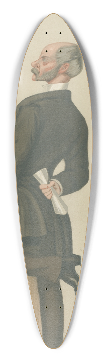 Leslie Matthew Ward - Military and Navy; The Soldier who Couldnt draw his Sword, Major General Sir Henry Marshman Havelock, March 29, 1879 39.3 inch art pintail longboard deck