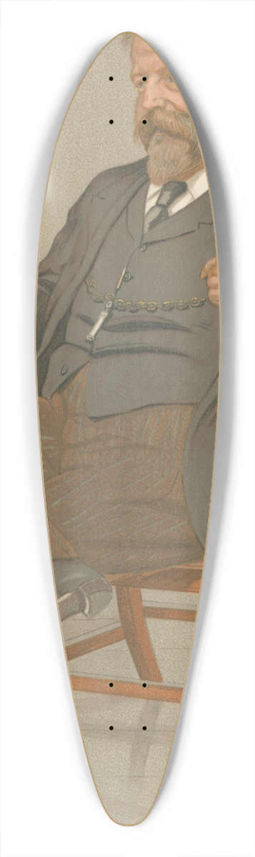 Leslie Matthew Ward - Newpapermen; An Art Critic, Mr. Joseph William Comyns Carr, February 11, 1893 39.3 inch art pintail longboard deck