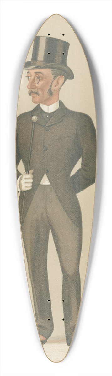 Leslie Matthew Ward - Politicians  A Gentleman. The Earl of Zetland. 31 July 1886 39.3 inch art pintail longboard deck