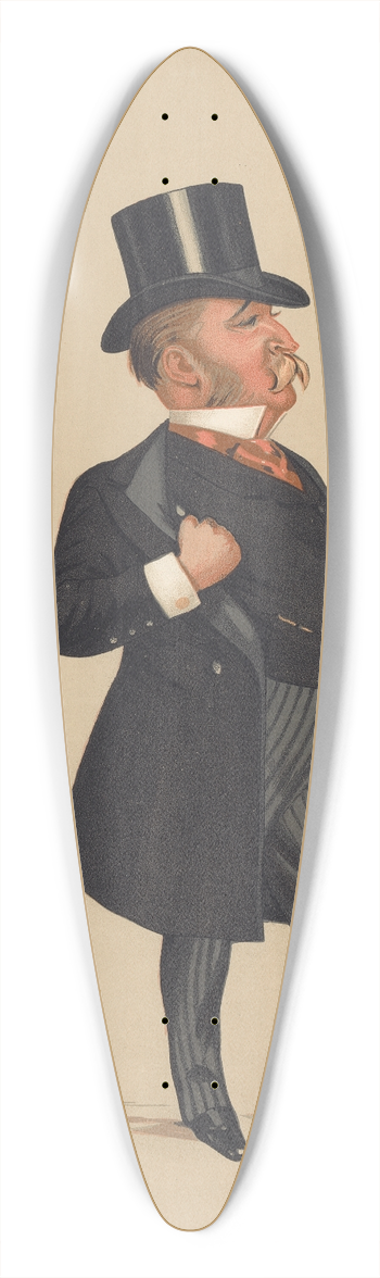 Leslie Matthew Ward - Politicians  Cheap Fares. Mr. John Blundell Maple. 6 June 1891 39.3 inch art pintail longboard deck