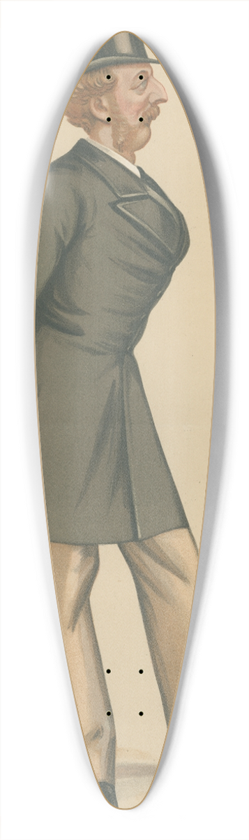Leslie Matthew Ward - Royalty; Marlborough, The Right Hon. Lord Charles William Brudenell-Bruce, September 16, 1882 39.3 inch art pintail longboard deck