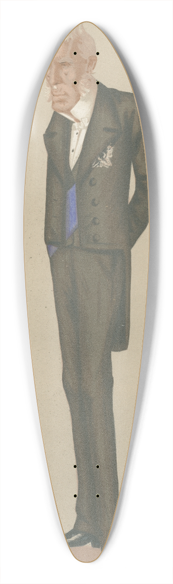 Leslie Matthew Ward - Royalty; The Fourth Duke, The Duke of Cleveland, August 4, 1877 39.3 inch art pintail longboard deck