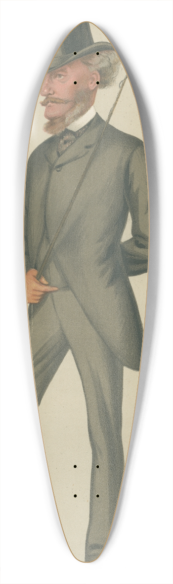 Leslie Matthew Ward - Turf Devotees; Horses, Captain John Bastard, November 27, 1880 39.3 inch art pintail longboard deck