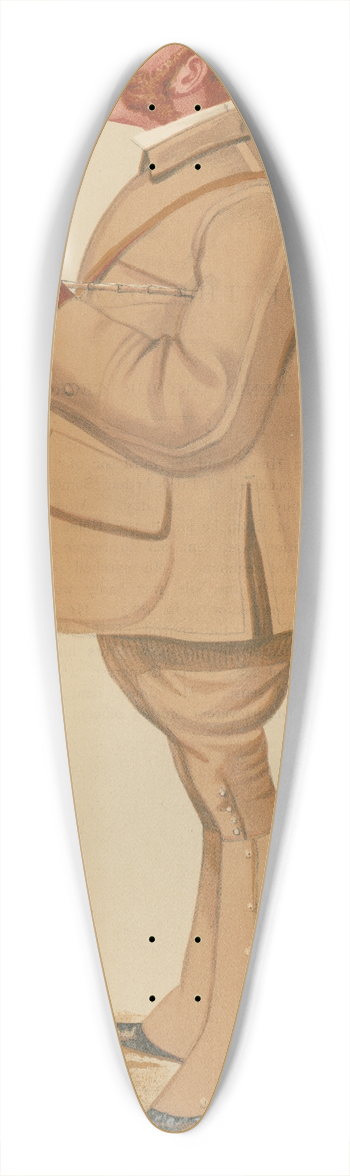 Leslie Matthew Ward - Turf Devotees; Podge, Major Lord Henry Arthur George Somerset, November 19, 1887 39.3 inch art pintail longboard deck