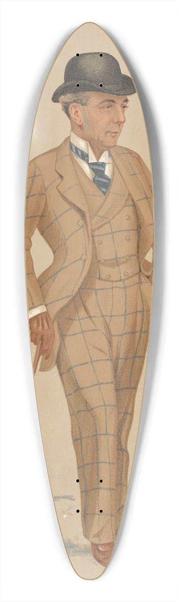 Leslie Matthew Ward - Turf Devotees; Sandown Park, Mr. Hwfa Williams, November 7, 1891 39.3 inch art pintail longboard deck