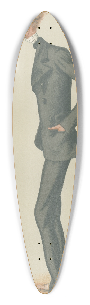 Leslie Matthew Ward - Yachting Devotees; Jour de Ma Vie, Earl Delawarr, August 30, 1879 39.3 inch art pintail longboard deck