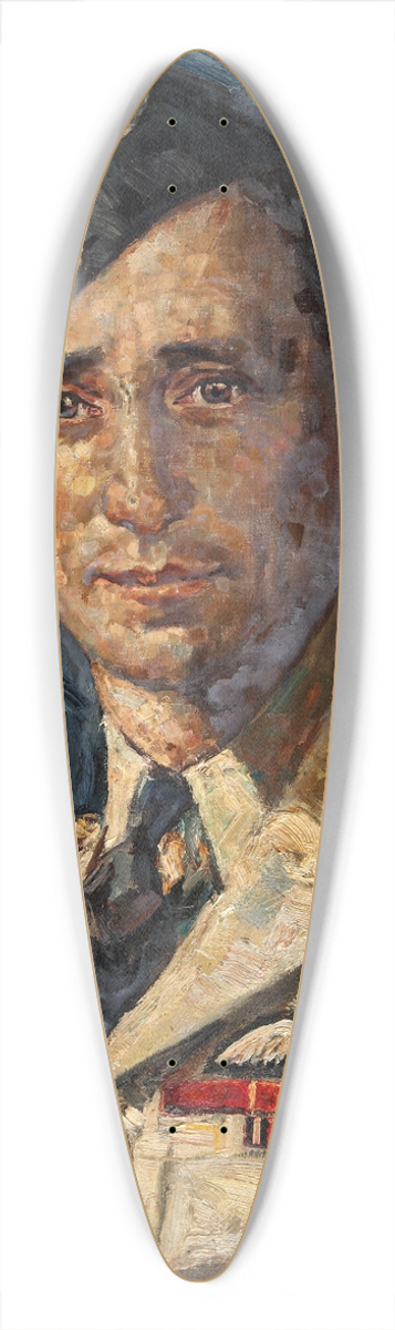 Leslie Oliphant - Air Chief Marshal Sir Arthur Tedder 39.3 inch art pintail longboard deck