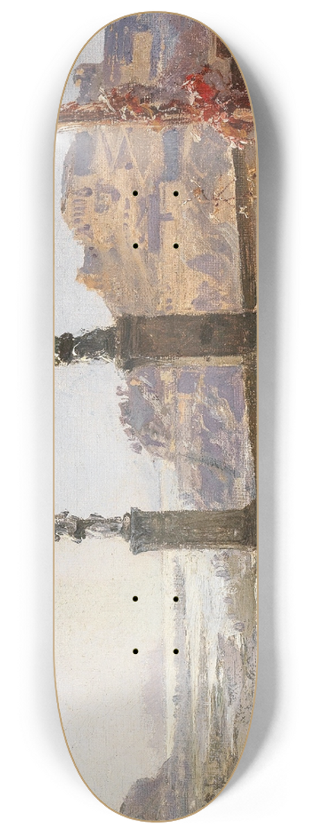 Christian Wilberg - Ideallandschaft mit Tempelanlage 8.25 inch art skate deck