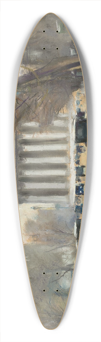 Lesser Ury - Paris, La Madeleine 39.3 inch art pintail longboard deck