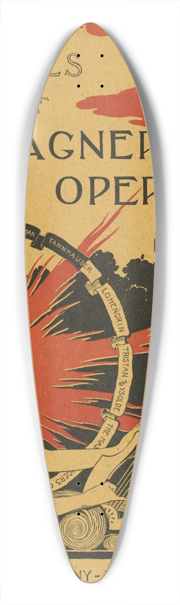 L. Fred Hurd - Stories of the Wagner opera by H. A. Guerber. 39.3 inch art pintail longboard deck