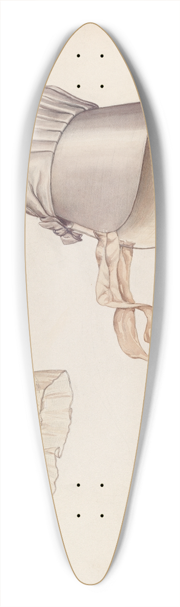 Lillian Causey - Quaker Bonnet 39.3 inch art pintail longboard deck