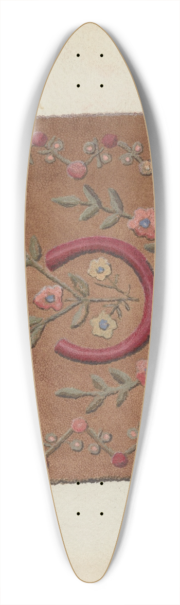 Lillian M. Mosseller - Hooked Rug 39.3 inch art pintail longboard deck