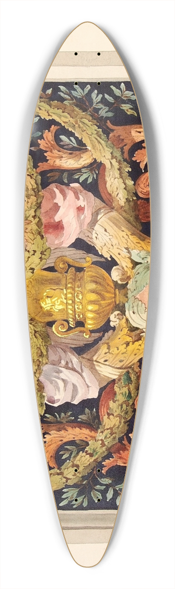 Lilly Walther - Pindkaunistus 39.3 inch art pintail longboard deck