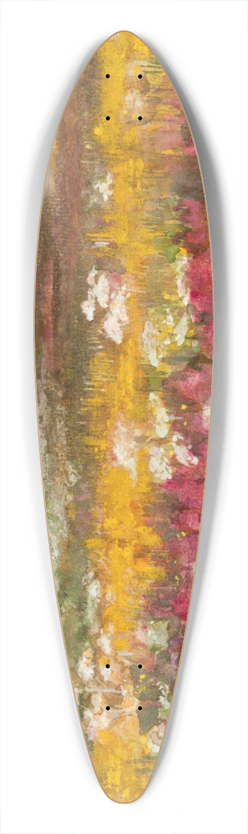 Lilly Walther - Suvine maastik 39.3 inch art pintail longboard deck