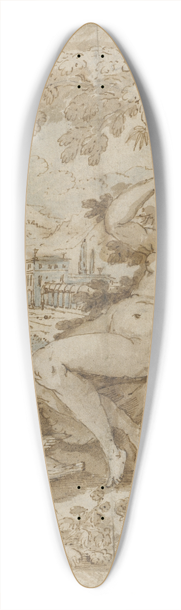 Lodewijk Toeput - Venus and Cupid 39.3 inch art pintail longboard deck