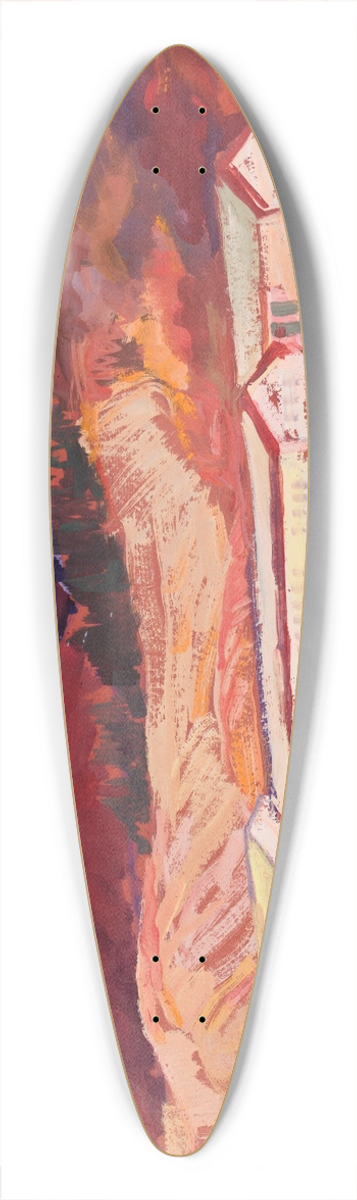 Lola Liivat - Vaade viinamarjakasvatamise sovhoosile 39.3 inch art pintail longboard deck