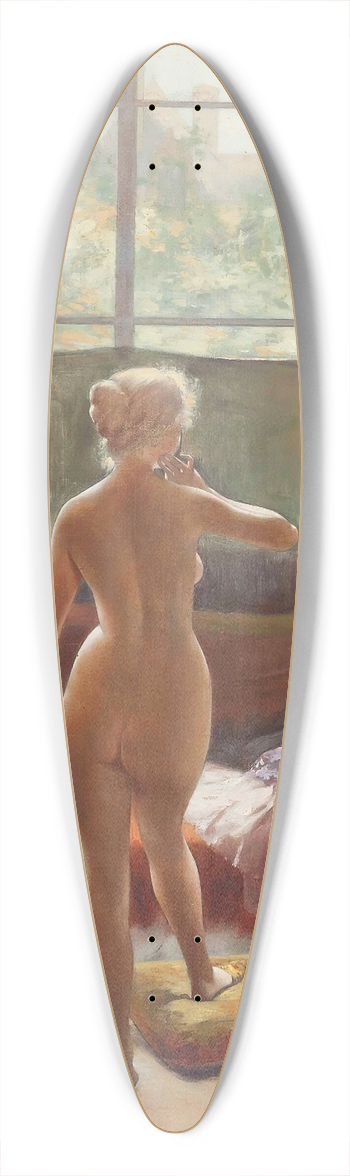 Lon Auguste Csar Hodebert - The artists model 39.3 inch art pintail longboard deck