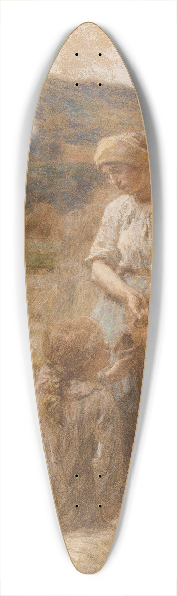 Lon Augustin Lhermitte - La Soif En Moisson 39.3 inch art pintail longboard deck