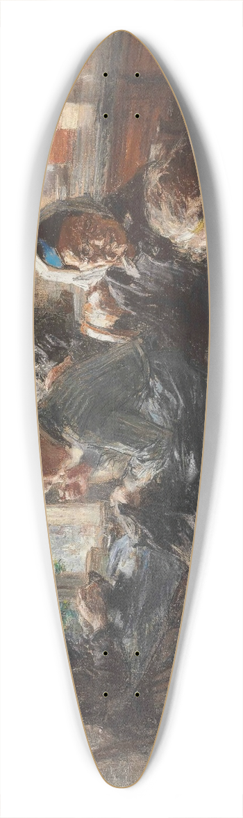 Lon Augustin Lhermitte - Les couturires 39.3 inch art pintail longboard deck