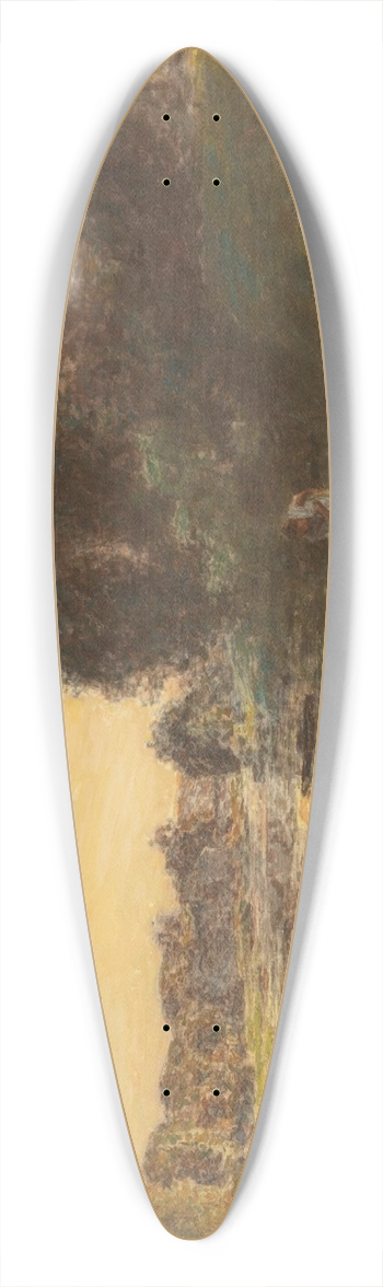 Lon Augustin Lhermitte - Les laveuses  Chelles 39.3 inch art pintail longboard deck