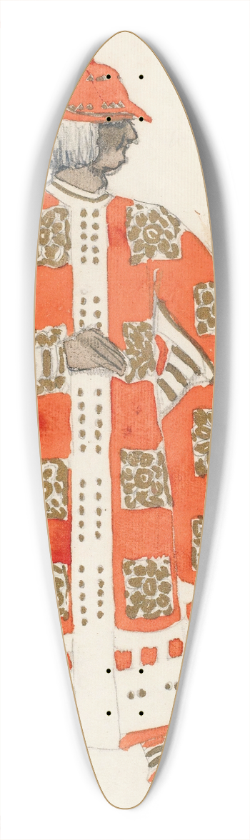 Lon Bakst - Costume Design For Act I Of The Martyrdom Of St. Sebastian 39.3 inch art pintail longboard deck