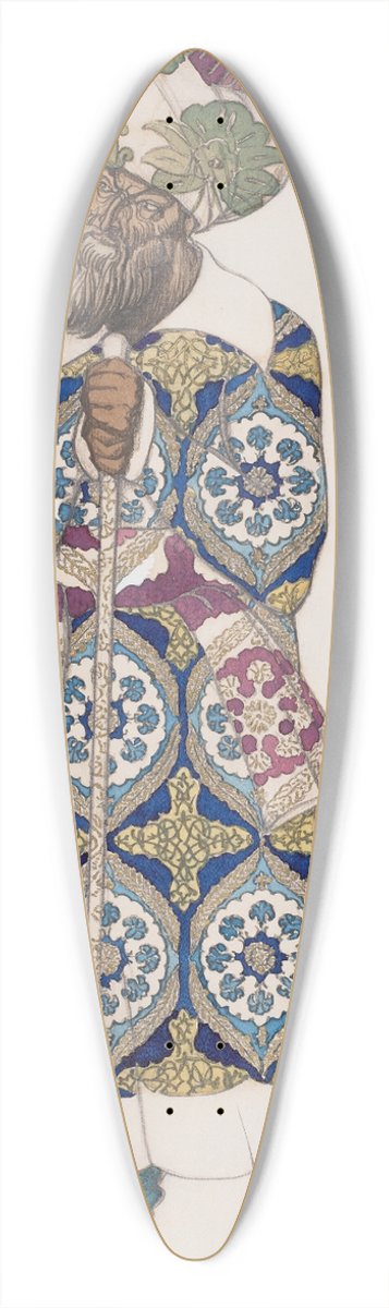 Lon Bakst - Costume design for Sadko; Indian guest 39.3 inch art pintail longboard deck