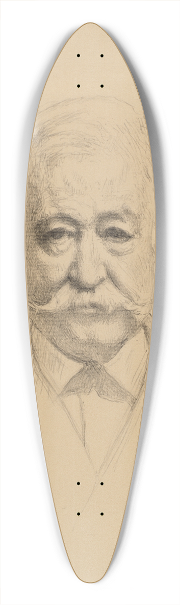Lon Bonnat - Ferdinand De Lesseps 39.3 inch art pintail longboard deck