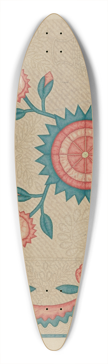 Lon Cronk - Appliqued Quilt 39.3 inch art pintail longboard deck