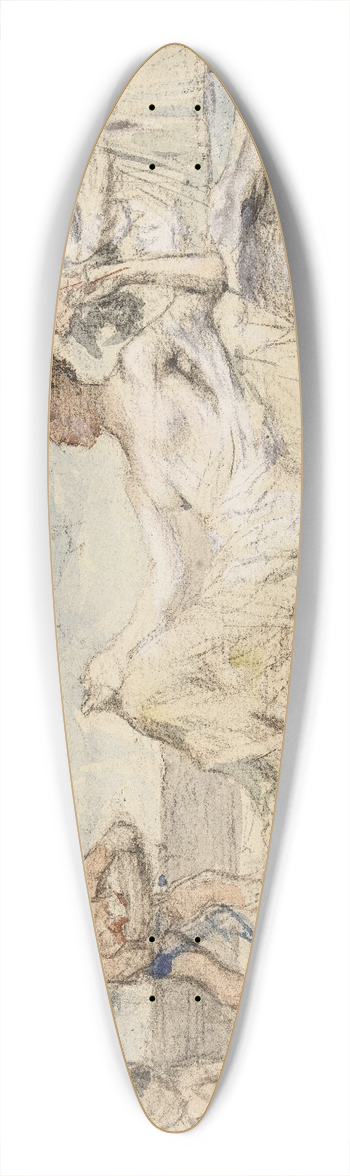 Lon Franois Comerre - Le jour 39.3 inch art pintail longboard deck