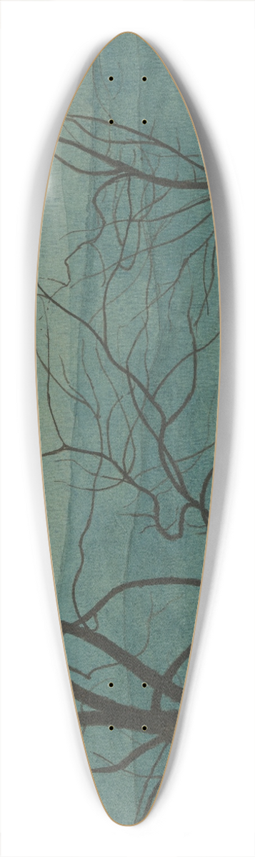 Lon Spilliaert - Boomtakken 39.3 inch art pintail longboard deck