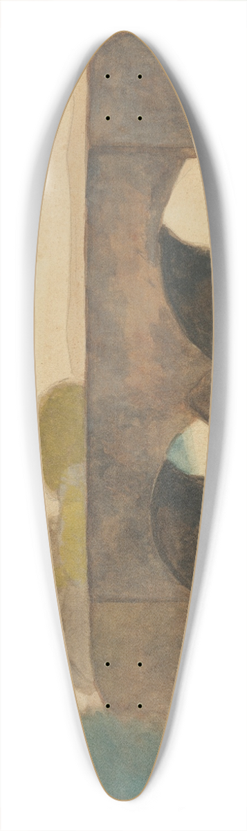 Lon Spilliaert - Brug 39.3 inch art pintail longboard deck