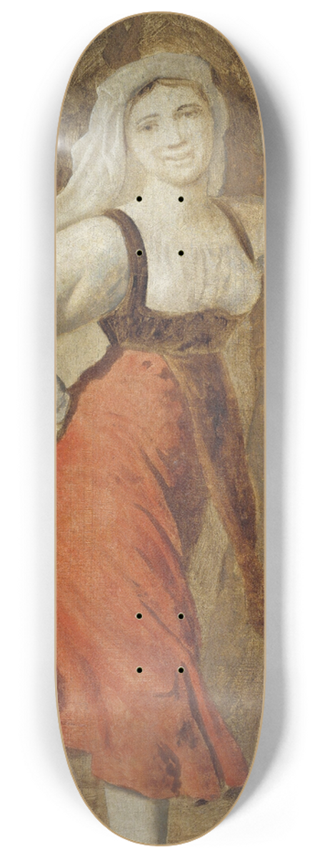 Christoffer Wilhelm Eckersberg - A Dancing Italian Girl 8.25 inch art skate deck