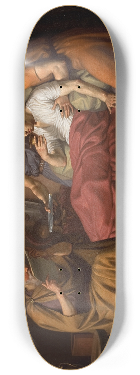 Christoffer Wilhelm Eckersberg - Alexander The Great On His Sickbed 8.25 inch art skate deck