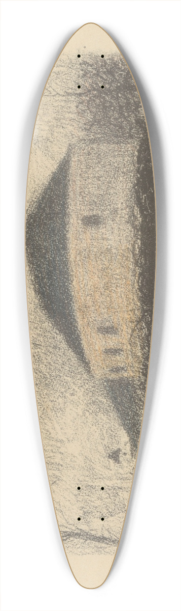 Lon Spilliaert - Sites Brabanons 9 39.3 inch art pintail longboard deck
