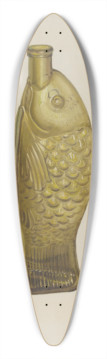 Loraine Makimson - Fish Bitters Bottle 39.3 inch art pintail longboard deck