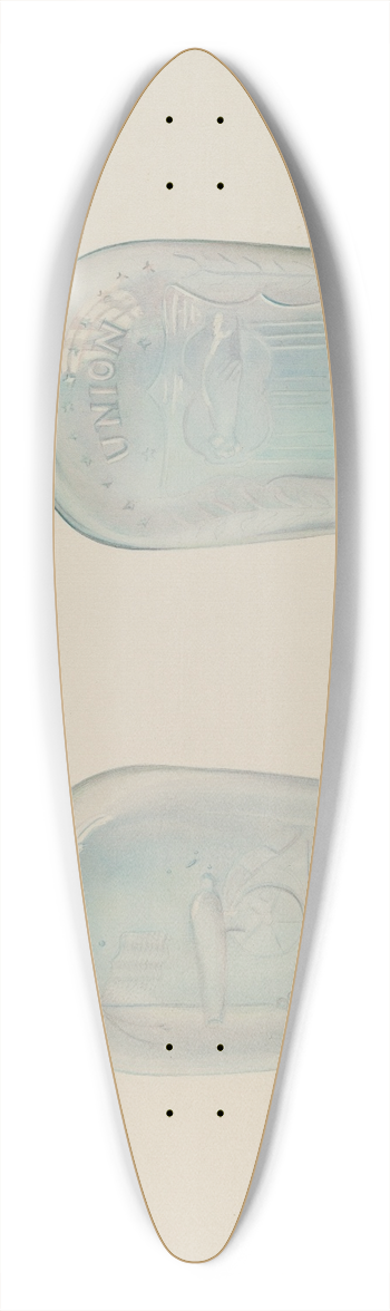 Loraine Makimson - Whiskey Bottle 39.3 inch art pintail longboard deck